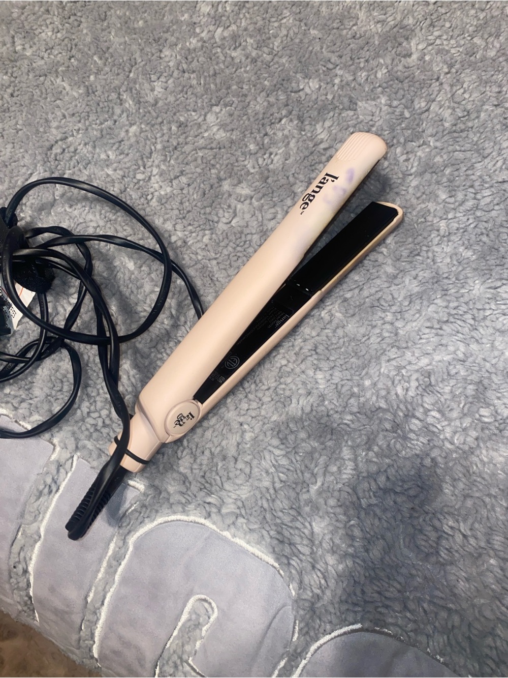 Lange Pink Ceramic Flat Iron Hair Straightener